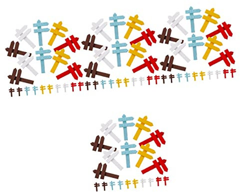 HEMOTON 4 set Accessori Per Il Paesaggio Giocattoli Per Accessori Da Giardino Recinzione Decorazioni Per La Casa Bordature Per Giardino Decorazioni Per Prato Esterno 25 pezzi * 4