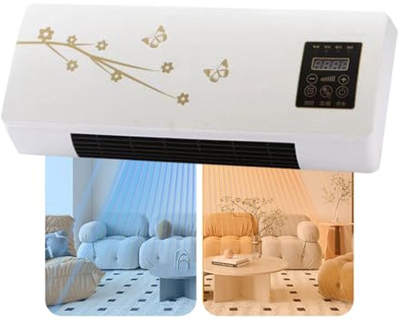 Climatiseur mural portable 2000 W | Mini-split double fonction for toutes les saisons | Chauffage/climatisation rapide et naturelle(B)