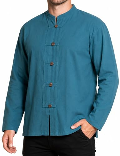 PANASIAM ShirtBEN-5Button, petrol XL