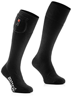 BERTSCHAT Beheizbare Socken Akku Long Edition Pro - Elektrische Socken Damen Herren - Heizsocken - Wärmesocken - Wandern, Radfahren, Skifahren, Motorradfahren - USB-aufladbar - Fernbedienung