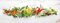 artissimo, Glasbild, 80x30cm, AG5321A, Kräuter Chilli, Bild aus Glas, moderne Wanddekoration aus Glas, Wandbild Küche modern, Küchenbild Gewürze, vintage weiß