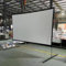 KEESUNG Écran de projection portable avec support, 16:9, PVC, blanc, mat, projection 4K HD pour la maison, l'extérieur, les jeux, le bureau, l'école