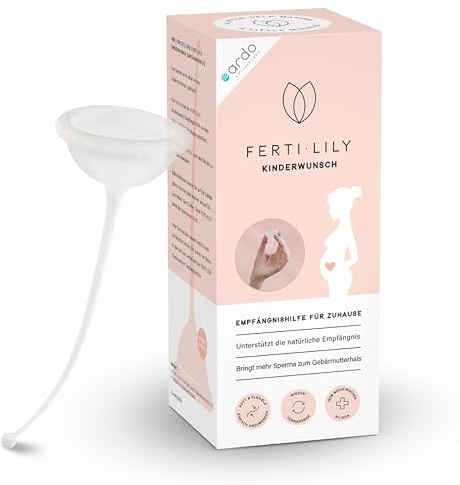 Ardo FERTI-LILY Kinderwunsch Empfängnishilfe, Schwangerschafts Hilfsmittel - natürlich sanft hormonfrei - Anwendung für zuhause, 100% medizinisches Silikon, Babyplanung & Schwanger werden