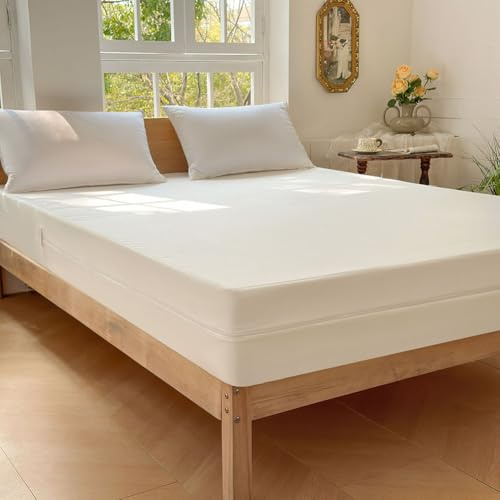 Milbenbezug Matratzen 160x200x20, Allergiker Matratzenbezug 160x200cm, Anti Milben Matratzenbezug, Encasing mit Reißverschluss, Encasing matratzenbezug