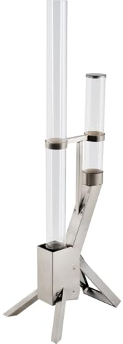 Feuerrohr aus Edelstahl & Glas - Pelletfackel für außen - Outdoor Feuersäule für Pellets