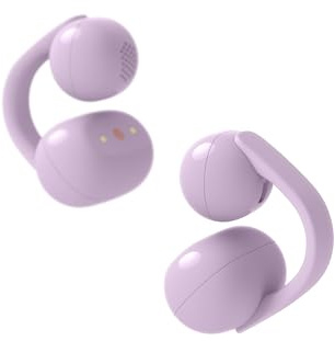 Sony LinkBuds Clip cuffie open-ear, design a clip confortevole, 3 modalità di ascolto, IPX4, chiamate nitide, batteria fino a 37 ore, assistente vocale AI, controllo touch, iOS e Android – Lavender