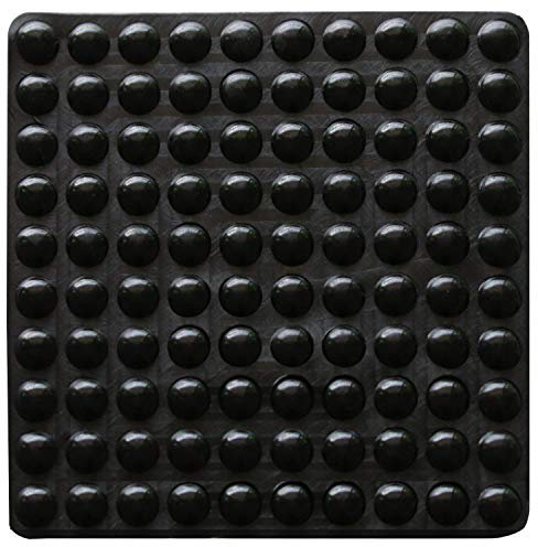 100pices Pieds en caoutchouc Pads adhésif Coussinets de mémoire tampon de porte pare-chocs autocollantes Coussinets d'attnuation du bruit Petite clair Soft Diamtre 9mm x 3mm - noir