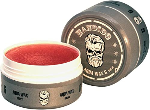 Bandido Aqua Hair Wax No.6 hårvax hår styling vax män hårgel 150 ml gelvax (3 x 150 ml, nr 6)
