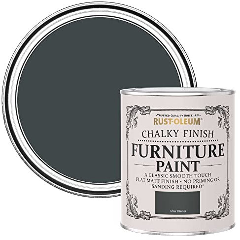 Rust-Oleum Dark Green Upcycled Furniture Paint in Chalky Finish - After Dinner 750ml