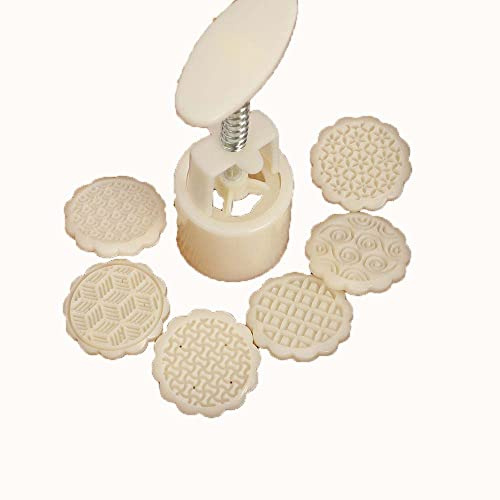 Leadigol Mooncake Mold Chinese Style 50g Cookie Stamp Cutter Geometric Pattern Hand Press Kitchen Green Bean Cake Moon Cake Mould