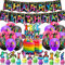 Trampolin Geburtstag Party Dekorationen - Banner, Kuchen Topper, Cupcake Toppers, Ballons - Jump Zubehör