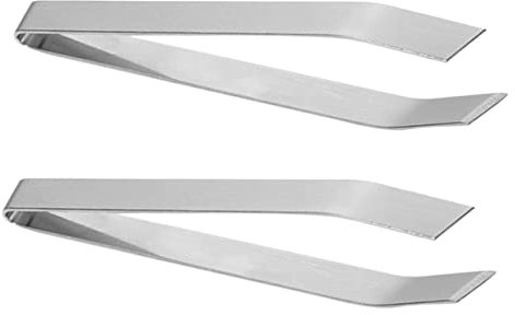 Cabilock Tweasers 2 Piezas rugerizado pinzas precision pinzas de cocina hueso de pescado pinzas espinas pescado pinza de espina de pescado clip de espina de pescado Acero inoxidable