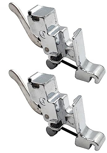 2 Pezzi, Supporto per Piedino con Gambo Basso Attaccabile, Staffa per Macchine da Cucire a Gambo Basso, Adatta Universalmente per Brother, Singer, Janome, Toyota, Kenmore