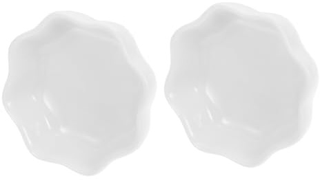 Didiseaon 2pcs Ceramic Hamster Bowl Hedgehog Feeding Bowl for Hamster and Pet White Feeding for Food and Water Easy to Wash Small Animal