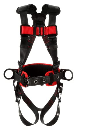 3M Protecta P200 Construction Style Positioning Harness, 1161310, Black, X-Large, 1 Ea/Case