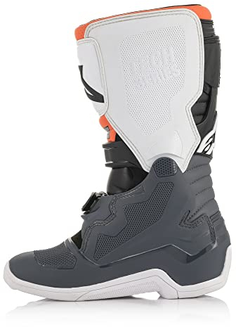 Alpinestars Unisex-Erwachsene Tech 7S Stiefel, Schwarz/Grau/Weiß/Fluo Org Sz 03 (Mehrfarbig, Einheitsgröße
