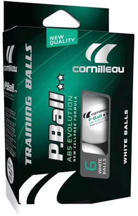 Cornilleau ITTF 2 Star bordtennisbollar, vit, One Size