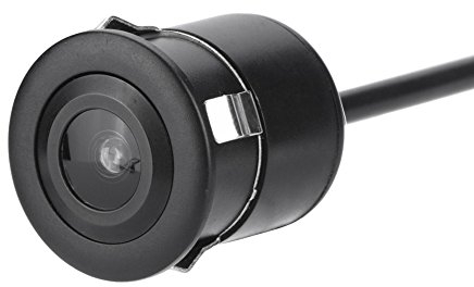 Queen.Y CCTV HD Mini Spy Cámara De Seguridad Estenopeica,Cámara de Respaldo de Coche con Cable de Gran Angular de 170 ° Cámara de Visión Trasera Impermeable Universal Visión Nocturna