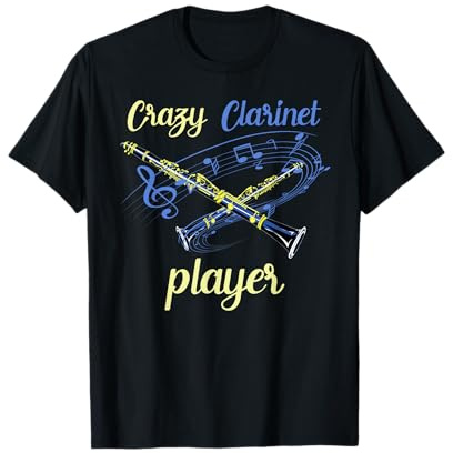 Joueur De Clarinette Fou Musicien Clarinette T-Shirt