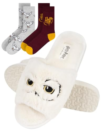 Wizarding World Harry Potter Zapatillas Mujer Casa & Calcetines 37-40