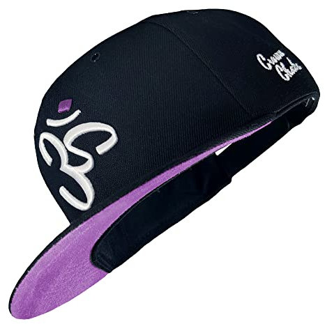 Nebelkind Snapback-Cap-Herren Damen Crown Chakra Lila-Lavendel, Einheitsgröße OneSize, Größenverstellbar, Unisex, hochwertige Basecap trendig, Streetwear Style, Baseball-Kappe, gerader Schirm, Retro