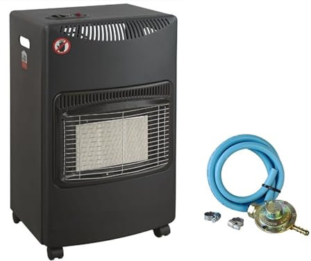 Stufa a Gas Infrarossi 4200 W scalda fino a 120 mc. valvola di sicurezza + Kit Regolatore completo