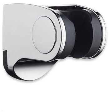 Wall Mount Handheld Shower Head Bracket Adjustable Angle Bathroom Shower Head Holder ABS Shower Head Mount with Screws Card Slots for Bathroom Bidet Sprayer