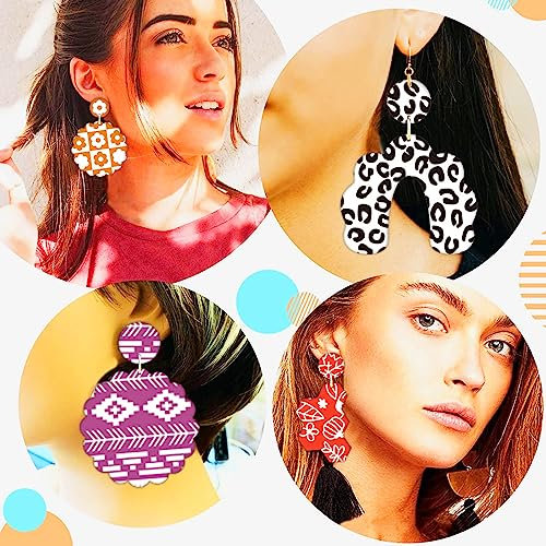 ZPSHYD Siebdruck-Schablonen, Polymer-Ton, Siebdruck-Schablonen, DIY, wiederverwendbar, Siebdruck-Set für Schmuck, Ohrringe, Dekoration, 3 Stück