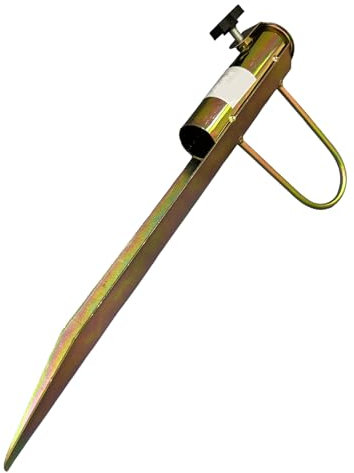 eacommerce - Picchetto per Ombrellone da Spiaggia | Acciaio Tropicalizzato 1,5 mm | Robusto e Stabile | Diametro Ø 32/22 mm | Altezza 42 cm Oro (1 Pezzo, In Acciaio)