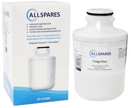 AllSpares Filtre à eau pour réfrigérateurs américains (Side-by-Side) - Convient pour WPRO 482000091353 / C00300448