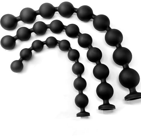 Jixaxe 66 CM Extra Langer Analplug mit 9 Kugeln Analkugel Analdildo Anal Beads Buttplug Anus Dilatator Prostata Massager Anal Dildo Butt Plug SM Extrem Sex Spielzeug für Männer Frauen Paare (M)