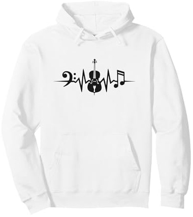 Violoncelliste Battement De Cœur Violoncelle Sweat à Capuche