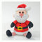 Kögler 75957 - Labertier Weihnachtsmann Jingle, ca. 18 cm groß, nachsprechendes Plüschtier mit Wiedergabefunktion, plappert alles witzig nach und bewegt sich, batteriebetrieben