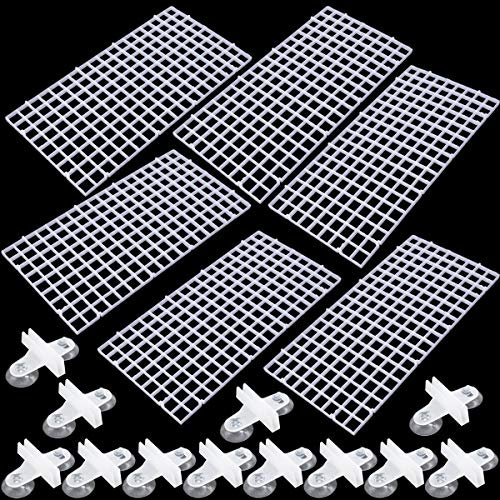 YuChiSX 6 Stück Aquarium Gitter Aquarium Trennwand Kunststoff Trennwand für Mischzucht