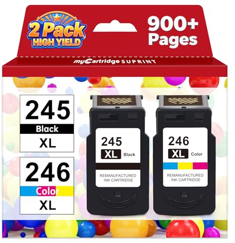MC SUPRINT 245XL Ink Cartridge Replacement for Canon 245XL 246XL Combo Pack