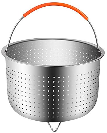 Cestello per cottura a vapore I-nstant Pot Cestello per vaporiera in acciaio inossidabile Filtro per frutta in acciaio inossidabile Accessori per pentola a pressione Strumento da cucina con manico in