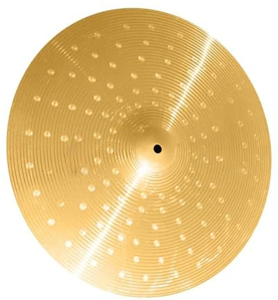 Professionelle Trommelbecken Handgefertigtes Schlagzeug-Set, 18 Zoll, Crash-Becken, Percussion-Instrument, Messing-Becken