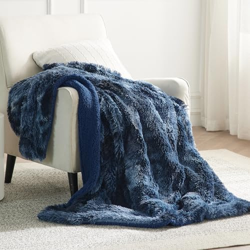 BEDSURE Couverture douillette - Couverture moelleuse, Chaude en Sherpa, Épaisse en fausse fourrure, Couverture de canapé, Couverture moelleuse en fausse fourrure, Couverture de séjour pour canapé