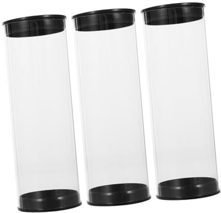 OSOLADY Transparente Golfball Präsentationsbox für 3 Golfbälle aus PVC