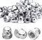 Xkzhrr 50 Pièces M4 Ecrou Borgne Inox écrous borgne,Ecrou Borgne Hexagonal DIN 1587 Forme Supérieure A2 V2A Cache Ecrou pour Vis Boulons Filetés & Tiges Filetées (M4)