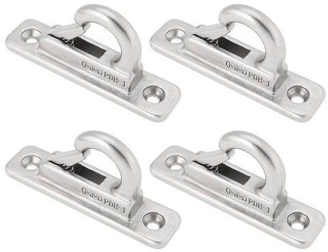 Create idea 4pcs Marine Fending Hooks 304 Stainless Steel Boat Fender Hooks Marine Hooks Boat Hooks Spring Hooks for Boats Trailers, 70x17mm