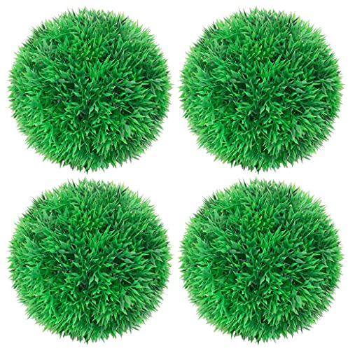 WSJHUHK Maison et jardin, décoration, flore artificielle, boules de buis artificielles, 4 pièces de 12 cm