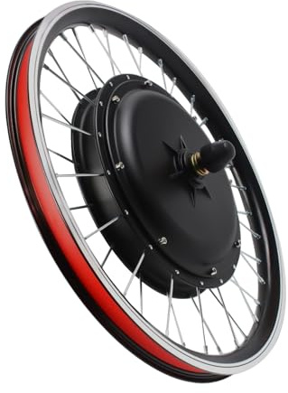 Gaabungky Electric Bicycle Motor Kit 48V 1000W High Power 20 Inch E-Bike Front Wheel Electric Bicycle Motor Converter Kit for Mounting on the Front Wheel of Two Wheeled Bicycles Suitable
