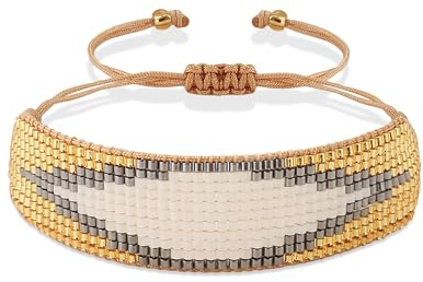 Bracelet Pour Femme Surfeur, Cadeau, Amour, CœUr, BohèMe, Motif DéClaration, Perles De Rocaille, RéGlable, Fait Main, éLéGant, Bracelet