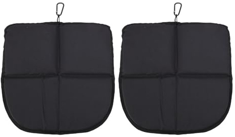 Glomora Coussin d'assise Pliant imperméable-Paquet de 2, Tissu Oxford en Coton perlé, Portable avec Crochet de Suspension pour Les Pique-niques de randonnée en Sac à Dos