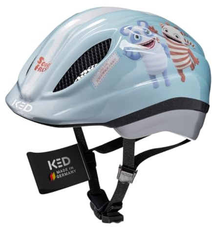 Meggy II Originals Kinder Fahrradhelm, Made in Germany, mit LED-Rücklicht, nur 220g, QUICKSAFE Verstellsystem und Insektenschutz