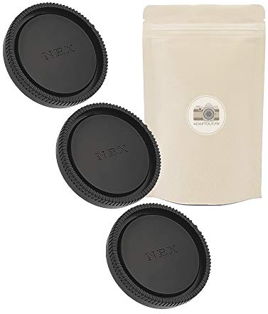 3x Copriobiettivo posteriore retro per obiettivi Sony NEX - Adaptout marca francese