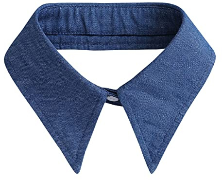 DNLKWGO Pointed Fake Collar Dickey Blouse - Detachable False Collar for Women Shirt A-Blue