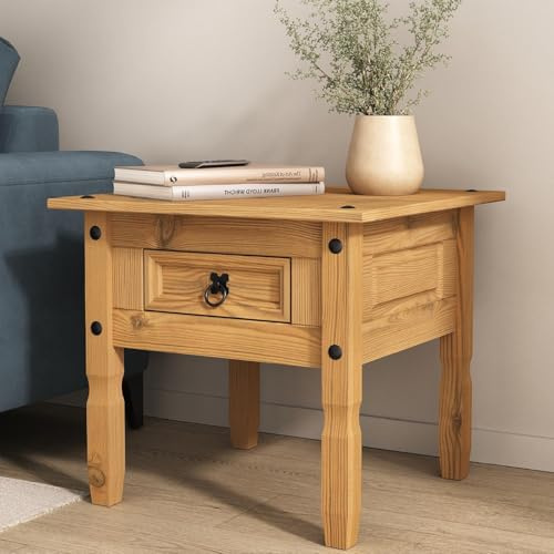 Corona 1 Drawer Lamp Table Mexican Solid Pine