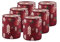 Bolsius - Duftkerzen im Glas mit Aufdruck - 6 Stück - Rot - 23 Brennstunden - Winter Spices